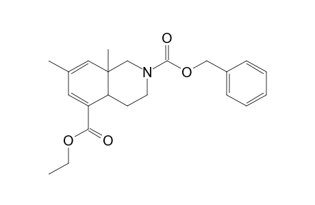 7,8a-Dimethyl-3,4,4a,8a-tetrahydro-1H-isoquinoline-2,5-dicarboxylic acid 2-Benzyl ester 5-Ethyl ester