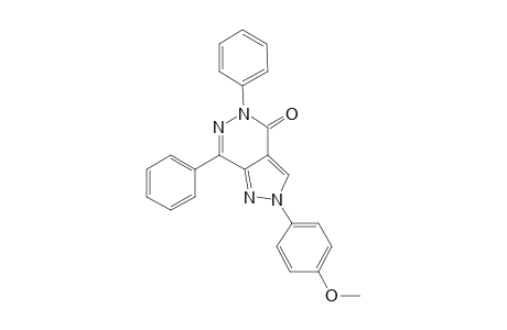 2-(4-Methoxy-phenyl)-5,7-diphenyl-2,5-dihydro-pyrazolo[3,4-d]pyridazin-4-one