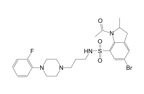 1H-indole-7-sulfonamide, 1-acetyl-5-bromo-N-[3-[4-(2-fluorophenyl)-1-piperazinyl]propyl]-2,3-dihydro-2-methyl-