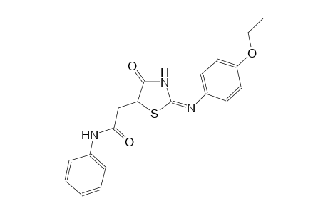 2-{(2E)-2-[(4-ethoxyphenyl)imino]-4-oxo-1,3-thiazolidin-5-yl}-N-phenylacetamide