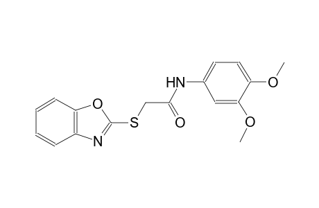 2-(1,3-benzoxazol-2-ylsulfanyl)-N-(3,4-dimethoxyphenyl)acetamide