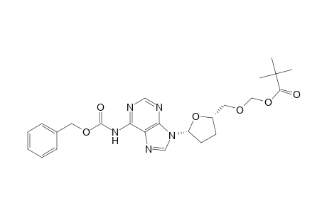 [(2S,5R)-5-[6-(benzyloxycarbonylamino)purin-9-yl]tetrahydrofuran-2-yl]methoxymethyl 2,2-dimethylpropanoate