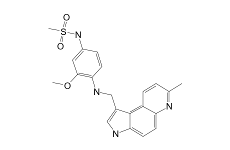 N-[3-methoxy-4-[(7-methyl-3H-pyrrolo[4,5-f]quinolin-1-yl)methylamino]phenyl]methanesulfonamide