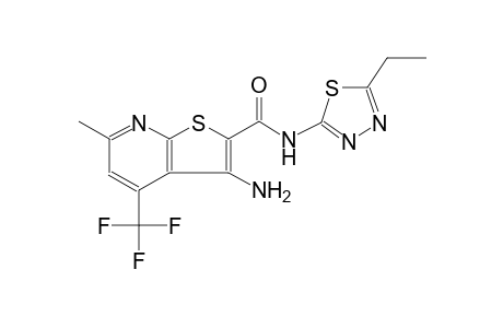 thieno[2,3-b]pyridine-2-carboxamide, 3-amino-N-(5-ethyl-1,3,4-thiadiazol-2-yl)-6-methyl-4-(trifluoromethyl)-
