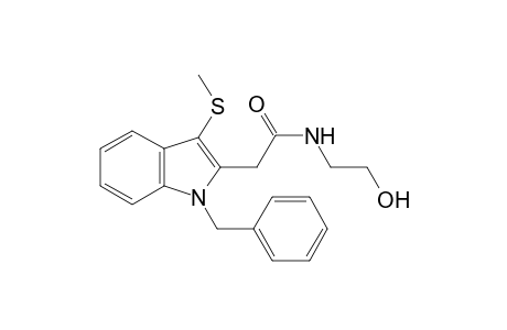 2-[1-benzyl-3-(methylsulfanyl)-1H-indol-2-yl]-N-(2-hydroxyethyl)acetamide