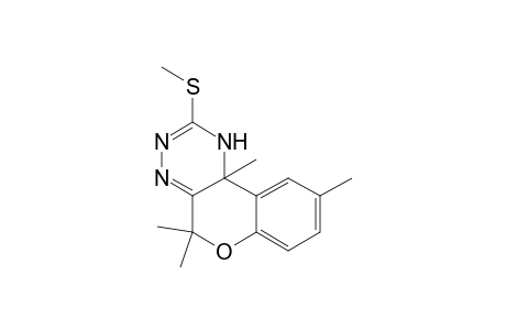 5,5,9,10b-tetramethyl-2-(methylthio)-3H-chromeno[4,3-e][1,2,4]triazine