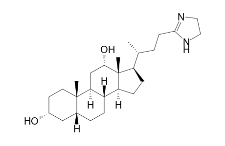 (3R,5R,8R,9S,10S,12S,13R,14S,17R)-17-[(1R)-3-(2-imidazolin-2-yl)-1-methyl-propyl]-10,13-dimethyl-2,3,4,5,6,7,8,9,11,12,14,15,16,17-tetradecahydro-1H-cyclopenta[a]phenanthrene-3,12-diol