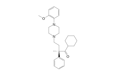 (2S)-1-CYCLOHEXYL-4-[4-(2-METHOXYPHENYL)-1-PIPERAZINYL]-2-METHYL-2-PHENYL-1-BUTANONE
