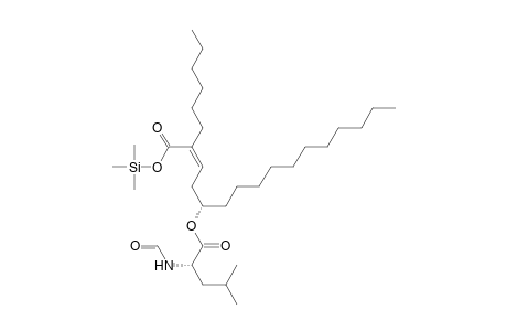L-Leucine, N-formyl-, 1-[3-[[(trimethylsilyl)oxy]carbonyl]-2-nonenyl]dodecyl ester, [1S-(Z)]-