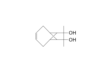 cis-9,10-Dihydroxy-9,10-dimethyl-tricyclo(5.3.0.0/2,8/)dec-4-ene