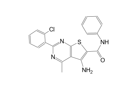 thieno[2,3-d]pyrimidine-6-carboxamide, 5-amino-2-(2-chlorophenyl)-4-methyl-N-phenyl-