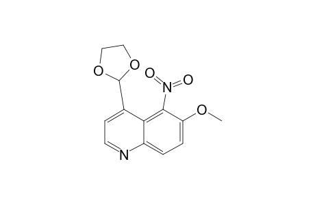 4-(1,3-Dioxolan-2-yl)-6-methoxy-5-nitroquinoline