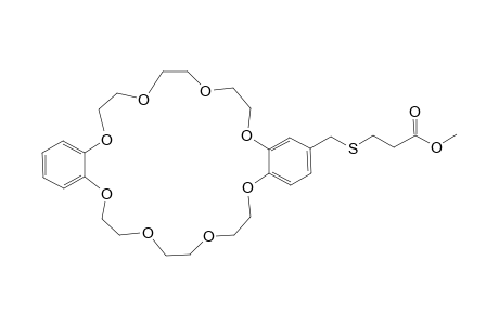 2-(2-METHOXYCARBONYL-ETHYL-THIOMETHYL)-DIBENZO-[24]-CROWN-8