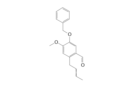 5-Benzyloxy-2-(2-butenyl)-4-methoxybenzaldehyde