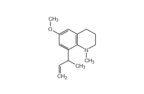 6-methoxy-1-methyl-8-(1-methylallyl)-1,2,3,4-tetrahydroquinoline