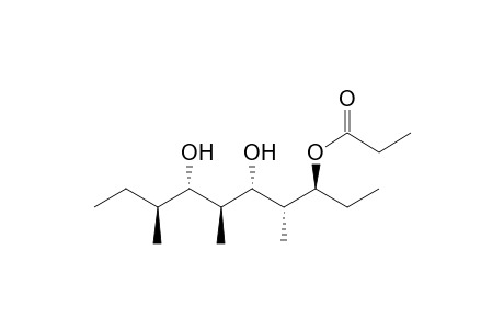 (3SR,4RS,5SR,6SR,7SR,8SR)-5,7-Dihydroxy-4,6,8-trimethyldecan-3-yl propionate