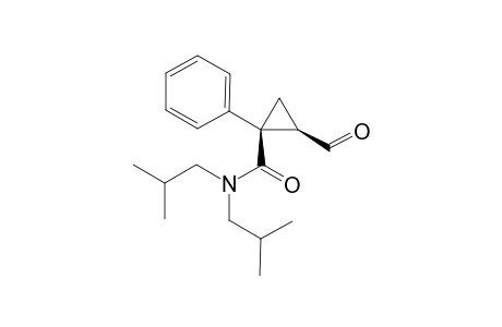 (1S,2R)-1-PHENYL-2-FORMYL-N,N-DI-ISOBUTYLCYCLOPROPANECARBOXAMIDE