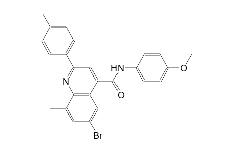 4-quinolinecarboxamide, 6-bromo-N-(4-methoxyphenyl)-8-methyl-2-(4-methylphenyl)-