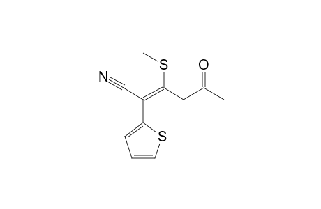 5-Cyano-4-methylthio-5-(2-thienyl)pent-4-en-2-one