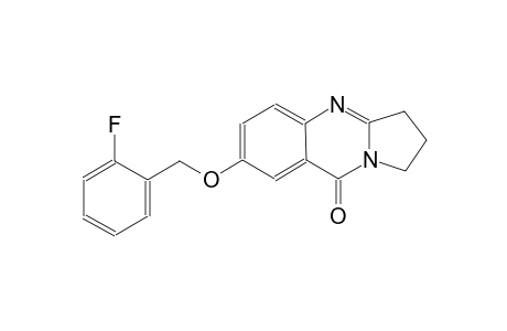 pyrrolo[2,1-b]quinazolin-9(1H)-one, 7-[(2-fluorophenyl)methoxy]-2,3-dihydro-