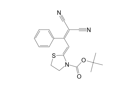 t-Butyl 2-(3',3'-dicyano-2'-phenylallylidene)-thiazolidine-3-carboxylate