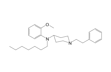 N-Heptyl-N-(2-methoxyphenyl)-1-(2-phenylethyl)piperidin-4-amine