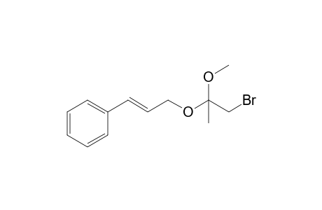[(E)-3-(1-bromanyl-2-methoxy-propan-2-yl)oxyprop-1-enyl]benzene