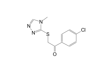 1-(4-chlorophenyl)-2-[(4-methyl-4H-1,2,4-triazol-3-yl)sulfanyl]ethanone