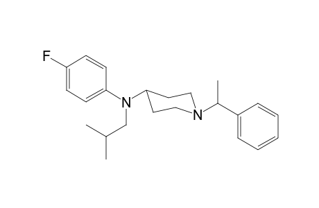 N-4-Fluorophenyl-N-(2-methylpropyl)-1-(1-phenylethyl)piperidin-4-amine