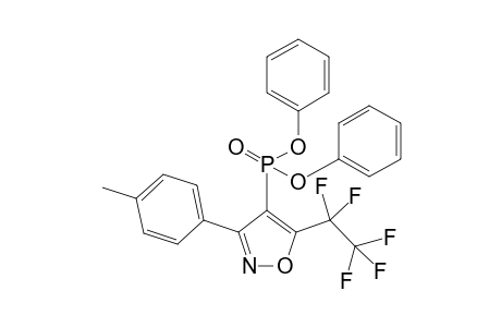 4-Diphenoxyphosphoryl-3-(4-methylphenyl)-5-(1,1,2,2,2-pentafluoroethyl)-1,2-oxazole