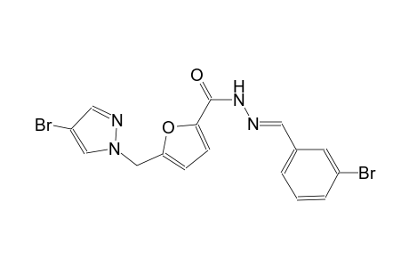 N'-[(E)-(3-bromophenyl)methylidene]-5-[(4-bromo-1H-pyrazol-1-yl)methyl]-2-furohydrazide
