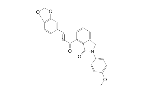 N-(1,3-benzodioxol-5-ylmethyl)-2-(4-methoxyphenyl)-3-oxo-4-isoindolinecarboxamide