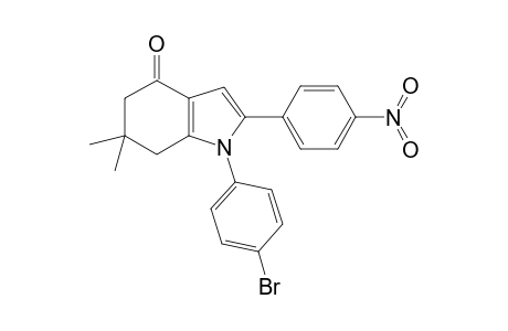 1-(4-Bromo-phenyl)-6,6-dimethyl-2-(4-nitro-phenyl)-1,5,6,7-tetrahydro-indol-4-one