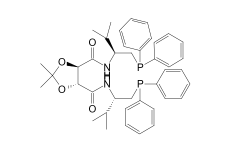 (R,R)-2,2-Dimethyl-1,3-dioxolane-4,5-diacid-bis{[(1'S)-1'(-diphenylphosphinomethyl)-2'-methylpropyl]amide