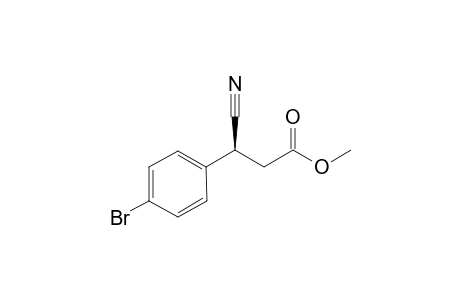 (S)-Methyl 3-(4-bromophenyl)-3-cyanopropanoate