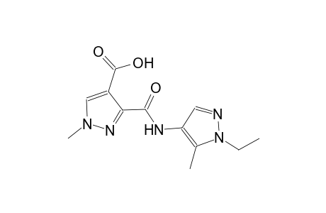 1H-pyrazole-4-carboxylic acid, 3-[[(1-ethyl-5-methyl-1H-pyrazol-4-yl)amino]carbonyl]-1-methyl-
