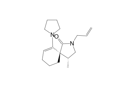 2-Allyl-4-methyl-6-pyrrolidino-2-azaspiro[4.5]dec-6-en-1-one