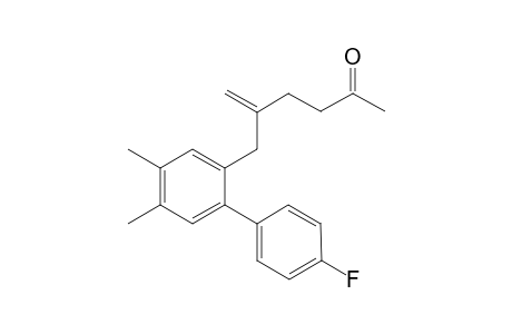 5-((4'-Fluoro-4,5-dimethylbiphenyl-2-yl)methyl)hex-5-en-2-one