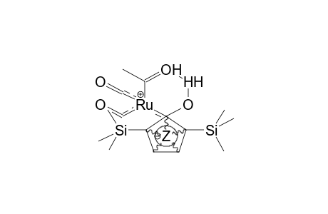 DICARBONYL[2,5-BIS(TRIMETHYLSILYL)-1-HYDROXYCYCLOPENTADIENYL]ACETYLRHUTHENIUM