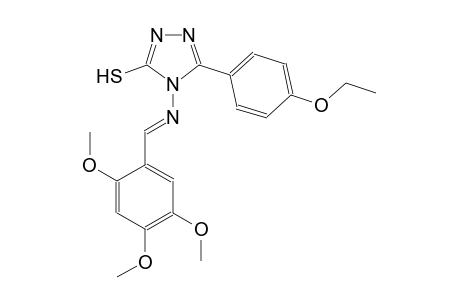 5-(4-ethoxyphenyl)-4-{[(E)-(2,4,5-trimethoxyphenyl)methylidene]amino}-4H-1,2,4-triazol-3-yl hydrosulfide