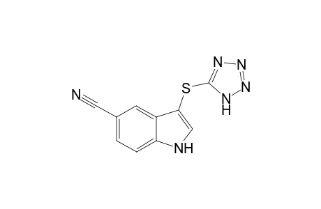 3-((1H-Tetrazol-5-yl)thio)-1H-indole-5-carbonitrile