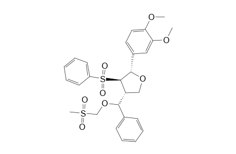 Furan, 2-(3,4-dimethoxyphenyl)tetrahydro-4-[[(methylsulfonyl)methoxy]phenylmethyl]-3-(phenylsulfonyl)-, [2S-[2.alpha.,3.beta.,4.alpha.(R*)]]-