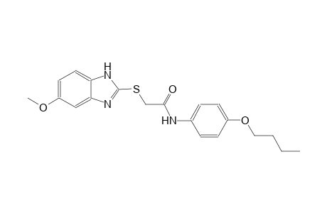 N-(4-butoxyphenyl)-2-[(5-methoxy-1H-benzimidazol-2-yl)sulfanyl]acetamide