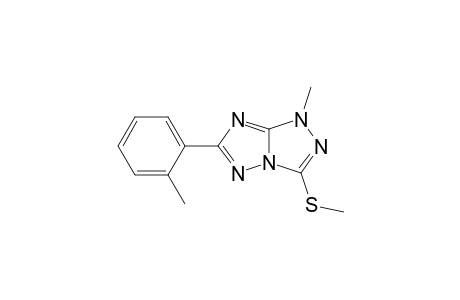 1-Methyl-3-methylthio-6-(2-methylphenyl)-1H-s-triazolo[4,3-b]-s-triazole