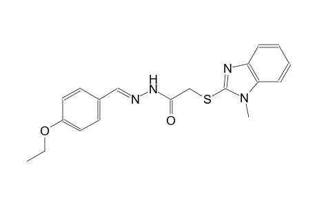acetic acid, [(1-methyl-1H-benzimidazol-2-yl)thio]-, 2-[(E)-(4-ethoxyphenyl)methylidene]hydrazide