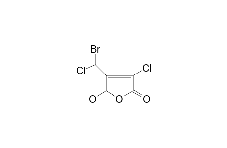 4-(bromo-chloromethyl)-3-chloro-5-hydroxy-5H-furan-2-one