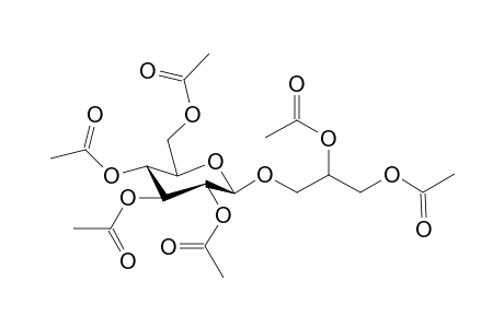 3-O-[ 2',3',4',6'-tetra-O-Acetyl- .beta.-D-glucopyranosyl]-1,2-di( O-acetoxy)propane