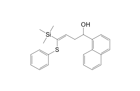 4-(Hydroxy)-4-(.alpha.-naphthyl)-1-(phenylthio)-1-(trimethylsilyl)-1-butene