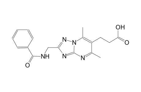 [1,2,4]triazolo[1,5-a]pyrimidine-6-propanoic acid, 2-[(benzoylamino)methyl]-5,7-dimethyl-