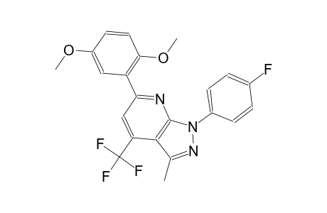 1H-pyrazolo[3,4-b]pyridine, 6-(2,5-dimethoxyphenyl)-1-(4-fluorophenyl)-3-methyl-4-(trifluoromethyl)-